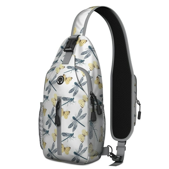 Outer Space Inspired Sling Backpack with Starry Night Pattern – Multipurpose Crossbody Bag with Reversible Strap, Ergonomic Fit, Large Compartments, Smooth Zippers, Ideal for Hiking and Travel