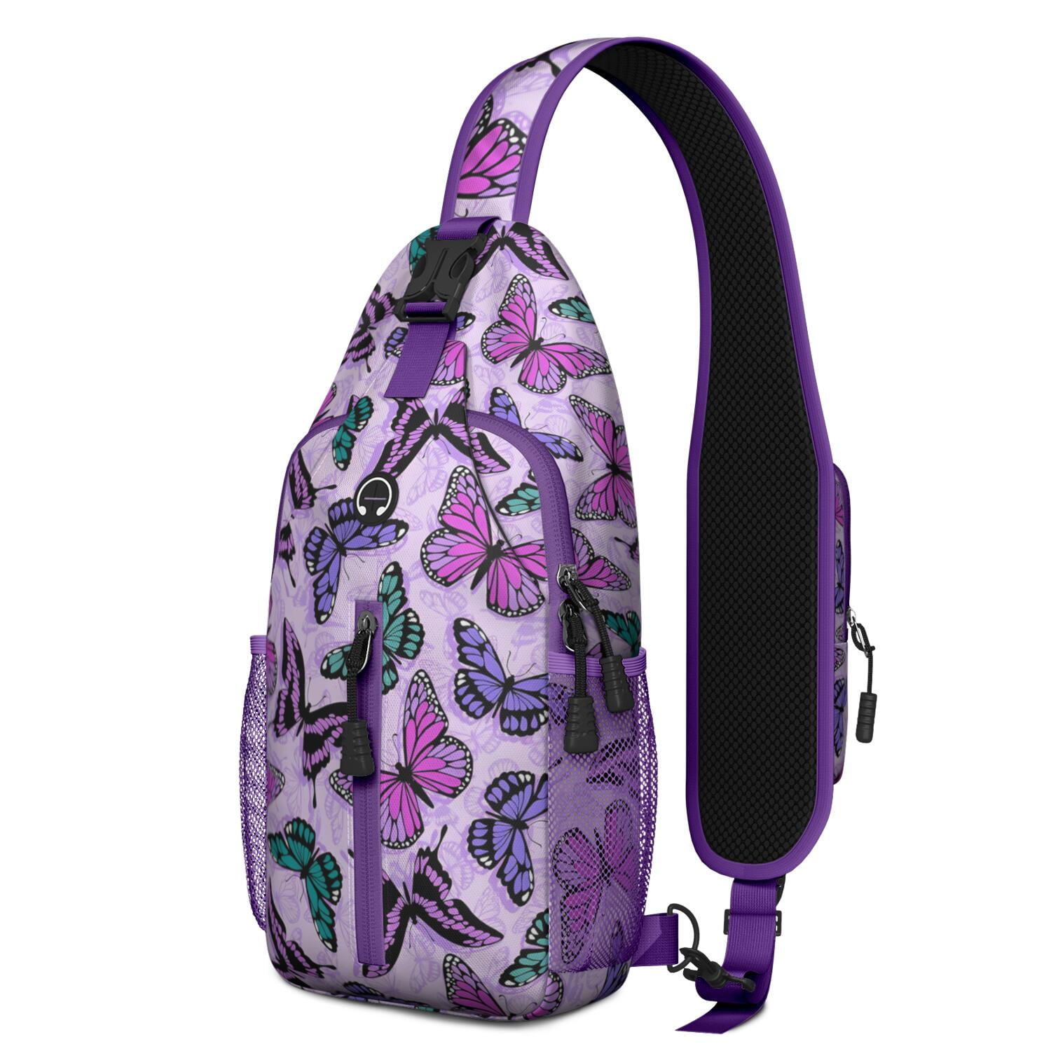 Outer Space Inspired Sling Backpack with Starry Night Pattern ...