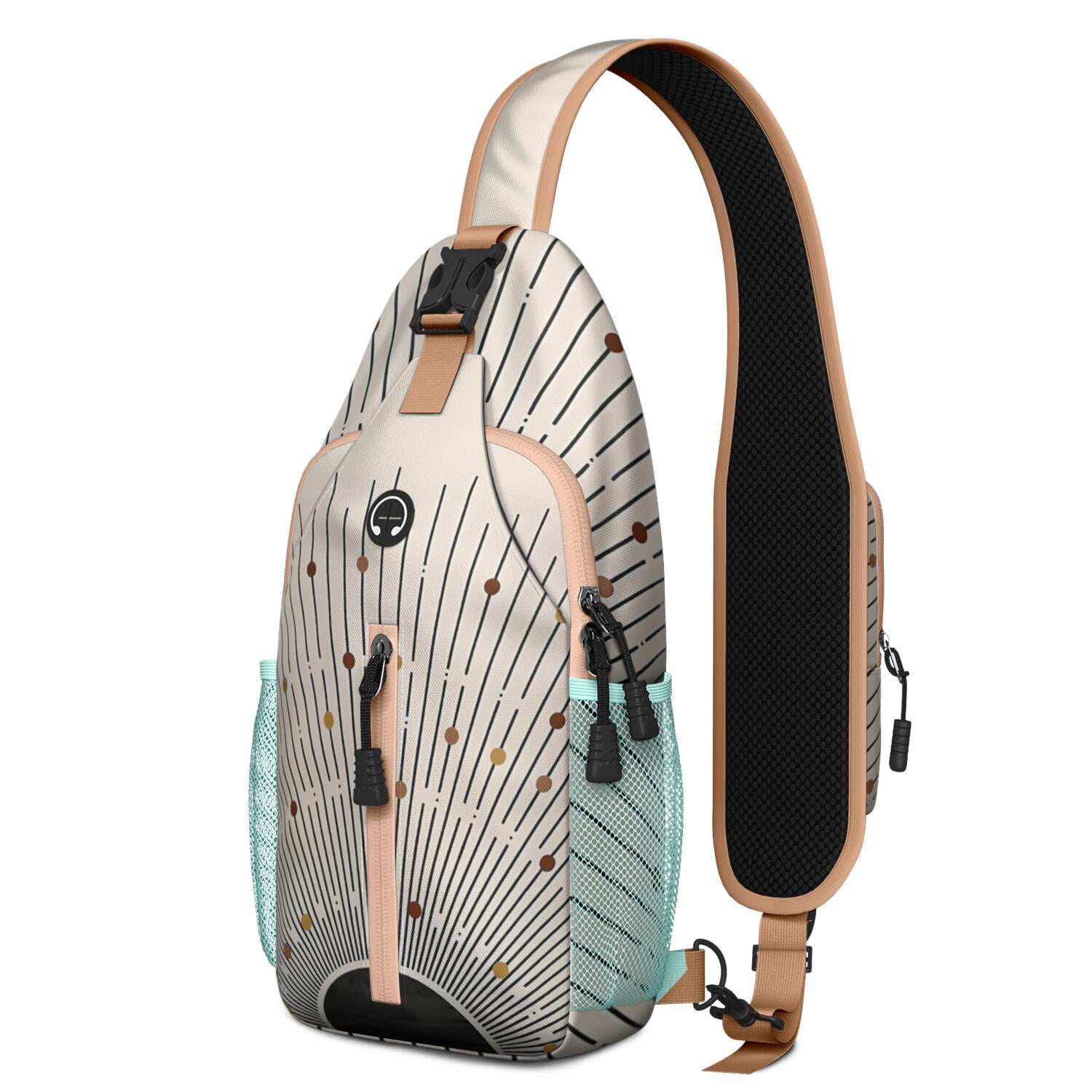 Outer Space Inspired Sling Backpack with Starry Night Pattern ...