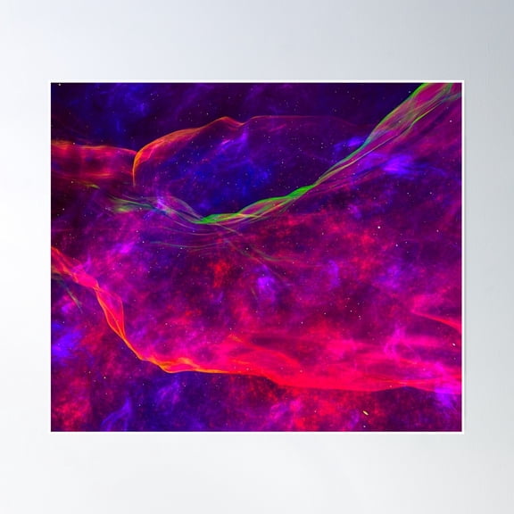 Outer Space Nebula 1 Poster Wall Art, Modern Wall Decor, 24x36 UNFRAMED