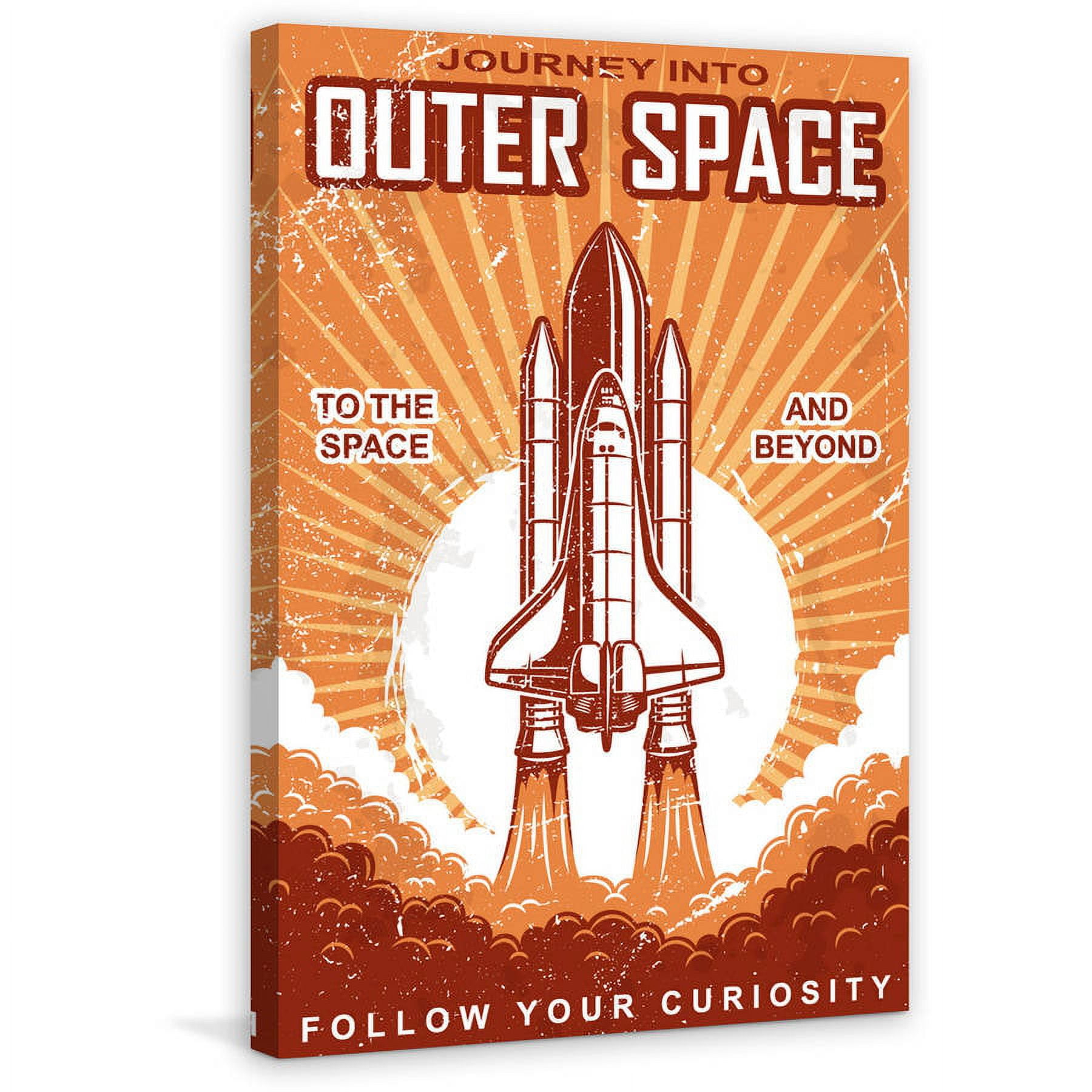 "Outer Space" Painting Print on Wrapped Canvas