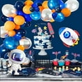 thumbnail image 1 of Outer Space Party Balloons Kit Space Party Supplies Decoration with Rocket Astronaut Balloon for Birthday Party Baby Shower Sloar System Party, 1 of 11