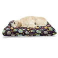 thumbnail image 1 of Outer Space Pet Bed, Galaxy Party Pattern Ufo Aliens Telescope Cosmos Milky Way Mercury Neptune, Chew Resistant Pad for Dogs and Cats Cushion with Removable Cover, 24" x 39", Multicolor, by Ambesonne, 1 of 4