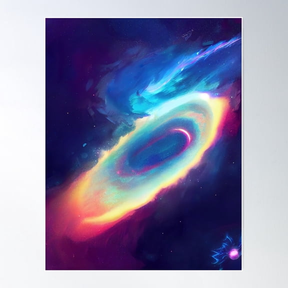 Outer Space Poster Wall Art, Modern Wall Decor For Living Room Bedroom, 12x18 UNFRAMED