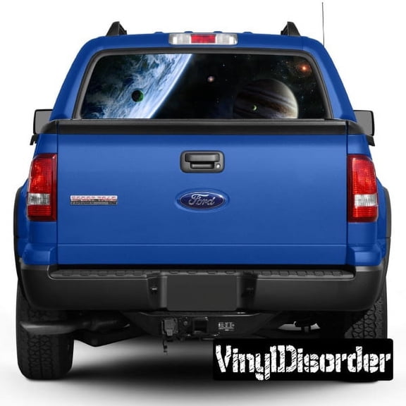 Outer Space Rear Window View Through Graphic Og010 - 36 Inches