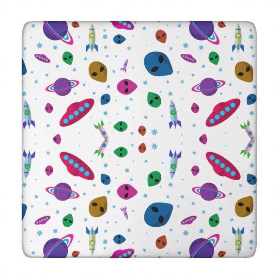 Outer Space Star Constellation Square Table Cover Washable Wrinkle-Free Tablecloth