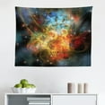 thumbnail image 1 of Outer Space Tapestry, Outer Space Nebula Gas Cloud and Star Clusters Universe Cosmos Astronomy Art, Fabric Wall Hanging Decor for Bedroom Living Room Dorm, 2 Sizes, Navy Purple, by Ambesonne, 1 of 1