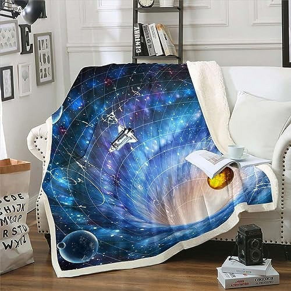 Galaxy fleece blanket hotsell