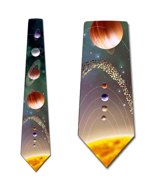 Outer Space Ties Planets Necktie Out of This World! - Solar System by Three Rooker