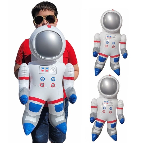 Outer Space Two Inflatable Large 22" Astronauts (Set of 2) Self Standing Cosmos