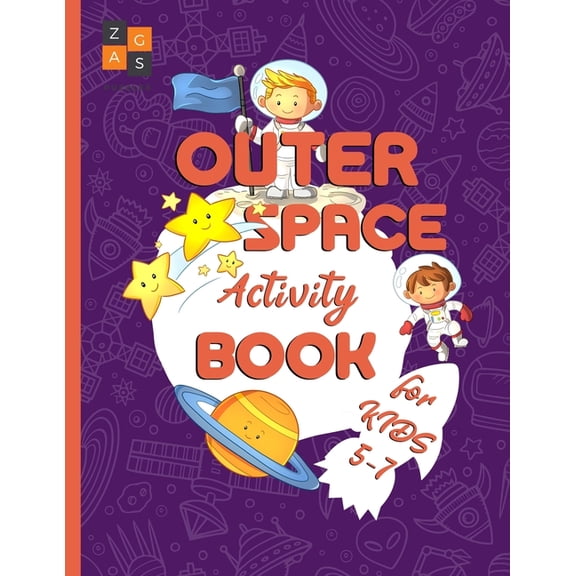 Outer Space activity book for kids 5-7: space adventures gift book for kids, (Paperback)