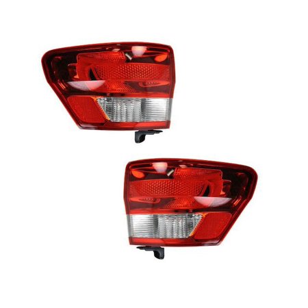 Outer Tail Light Assembly - Set of 2 - Compatible with 2011 - 2013 Jeep Grand Cherokee 2012