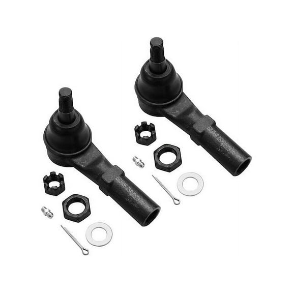 Outer Tie Rod End Set - Compatible with 2002 - 2008 Dodge Ram 1500 Extended Crew Cab Pickup 2003 2004 2005 2006 2007