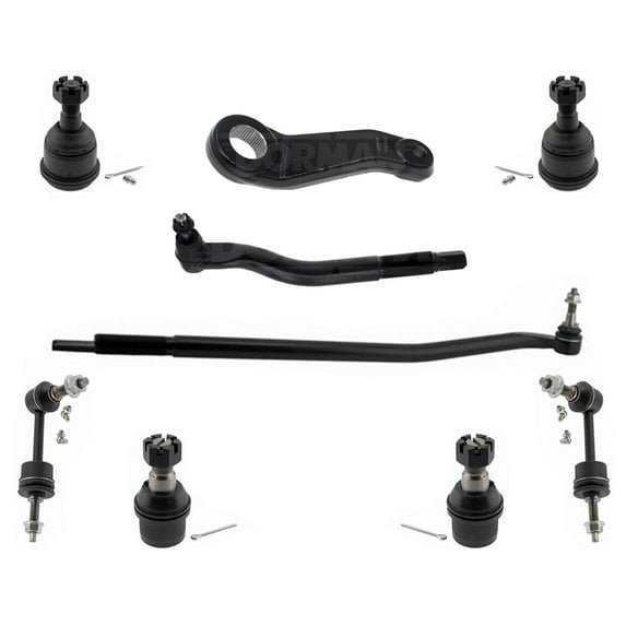 Outer Tie Rods Pitman Arm Ball Joints Links For RAM 2500 2014-18 / 3500 2014-18