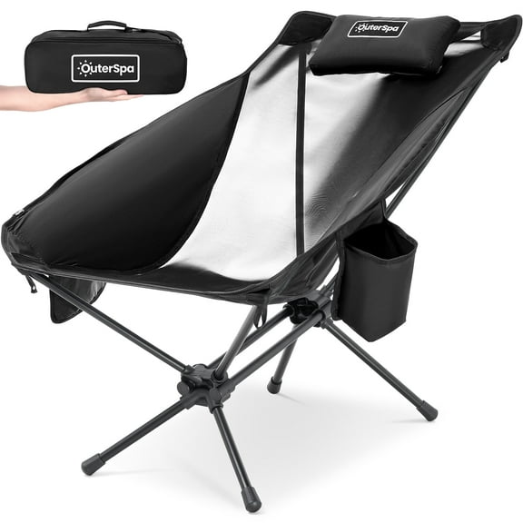 OuterSpa Ultralight aluminum Lounge Camp Chair Beach Chair for Adults, Lightweight Reclining Camping Chair for Beach,Camp,Lawn,Outdoor