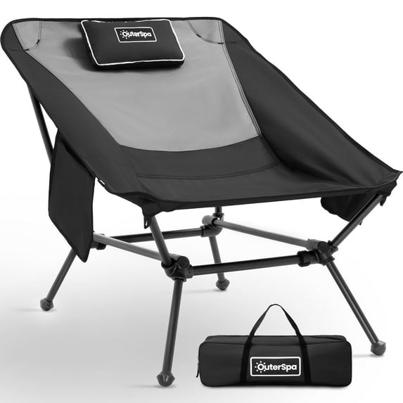 OuterSpa Ultralight aluminum Lounge Camp Chair Beach Chair for Adults, Lightweight Reclining Camping Chair for Beach,Camp,Lawn,Outdoor