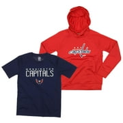 OuterStuff NHL Youth WashingtonCapitals Team Performance Hoodie Combo Set