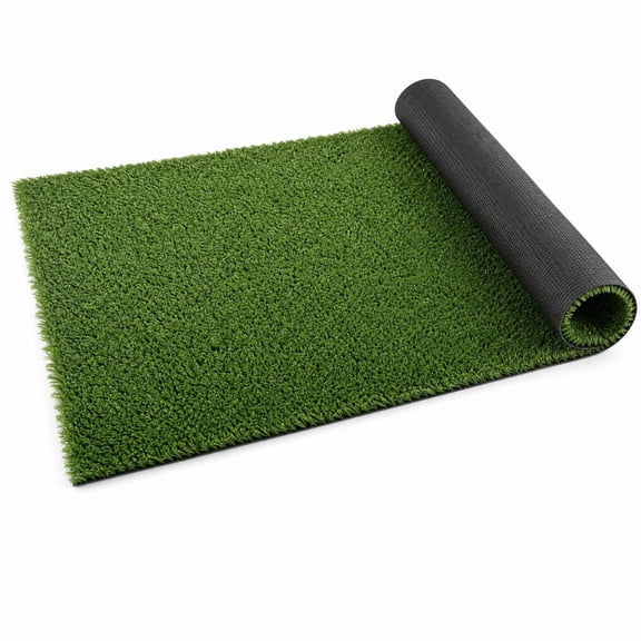 Outeriti Artificial Grass 4x6 ft, 0.3" Green Indoor Outdoor Turf Mat