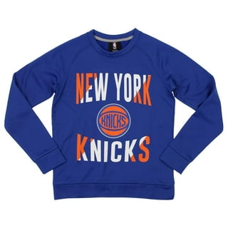 Outerstuff Youth Orange/Royal New York Knicks Strong Side Pullover Sweatshirt Size: Small