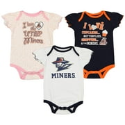 Outerstuff NCAA Infant Girls UTEP Miners Three Piece Creeper Set