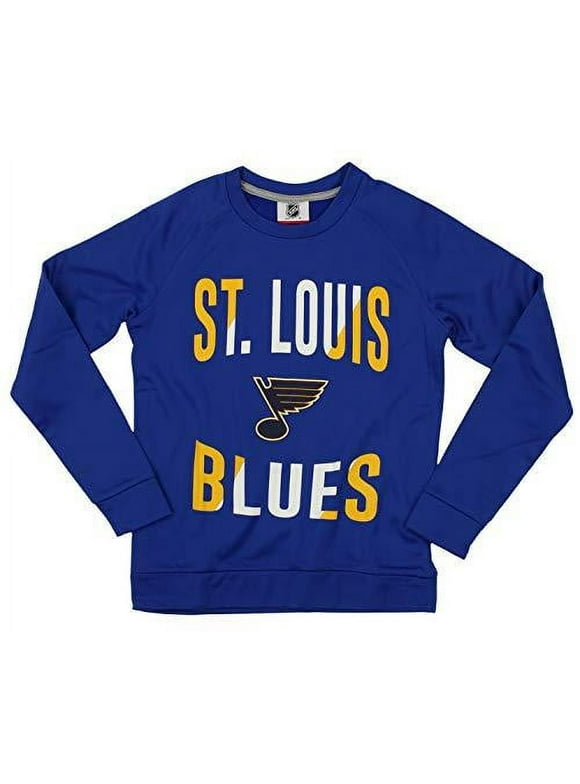 Outerstuff NHL Youth/Kid St. Louis Blues Performance Fleece Crew Neck Sweatshirt