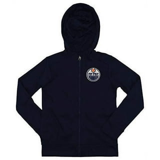 Adidas NHL Edmonton Oilers 1/4 Zip Blue Black Running Golf Jacket