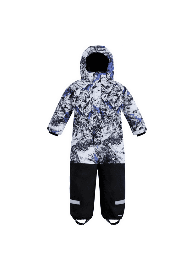 Fully Waterproof Kids Snowsuit with Sealed Seams, One-Piece Ski Suit Windproof Winter Overalls for Boys Girls, Rain Snow Snowsuit for Skiing Snowboarding