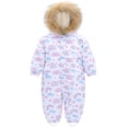 thumbnail image 1 of Toddler Girl One-Piece Snowsuit (6-18 Months) | Warm Winter Outdoor Play Suit, 1 of 7