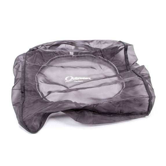 Outerwears OUT10-2535-01 Carbon Fiber Box Pre Filter, 4 in. - Black
