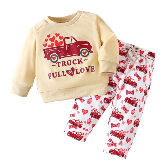 Outfit Baby Boy Elastic Waist Crewneck Shirt Short Sleeve Pockets Shorts Set 2 Piece Outfit Toddler Cartoon Car Clothes for 2t 3t Boys 2t-3t Spring