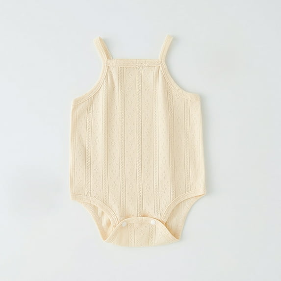 Outfit Boy Solid Color Sleeveless Body Suit Toddler Girl Clothes for Babies 12-18 Months