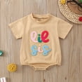 thumbnail image 1 of Outfit Cute Letter Printed Short Sleeve Bodysuit Baby Clothes for 6-12 Months, 1 of 6