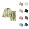 thumbnail image 1 of Outfit Sets for Girls Girl Set Girls Flannel Pajama Set Warm Winter Outfit Soft Sleepwear For Toddler Kids Cozy Home Loungewear, 1 of 3