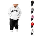 thumbnail image 1 of Outfit Sets for Girls Girl Sets Sweatshirt Girls Kids Boys Kids Hooded Tracksuit Unisex Two Piece Outfits Hoodie Sweatshirt Sweatpants Set, 1 of 6
