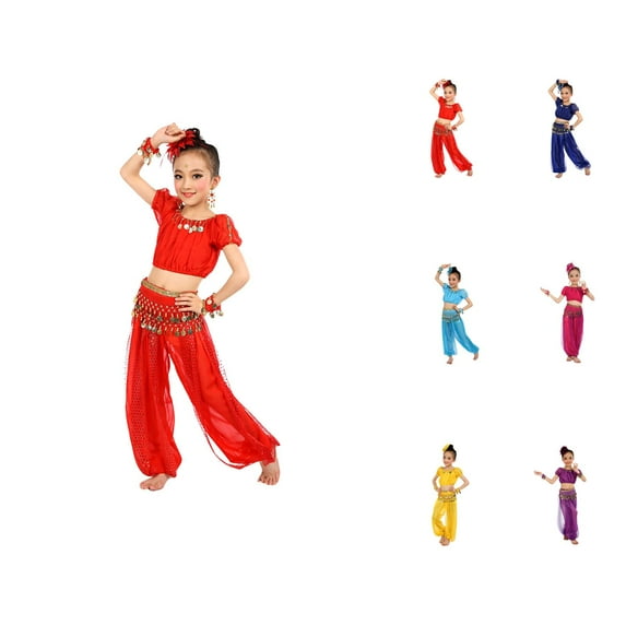 Outfit Sets for Girls Girls Clothing Set Handmade Children Girl Belly Dance Kids Belly Dancing Dance Cloth