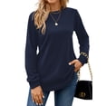 thumbnail image 1 of OutfitShow Sweatshirts for Women Casual Long Sleeve Crewneck Shirts Tunic Tops,Sizes S-3XL, 1 of 8