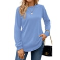 thumbnail image 1 of OutfitShow Sweatshirts for Women Casual Long Sleeve Crewneck Shirts Tunic Tops,Sizes S-3XL, 1 of 8