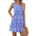 thumbnail image 1 of OutfitShow Summer Dresses for Women Casual Sleeveless Sundresses Floral Beach Short Dress with Pockets, 1 of 8