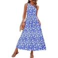 thumbnail image 1 of OutfitShow Summer Maxi Dresses for Women Sleeveless Casual Flowy Tiered Dress Vacation Beach Sundresses with Pockets, 1 of 8