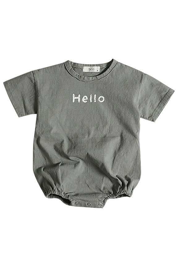 Outfits Baby Girl Funny Cartoon Print Bodysuit Short Sleeve Baby Girl Summer Clothes for 6-12 Months