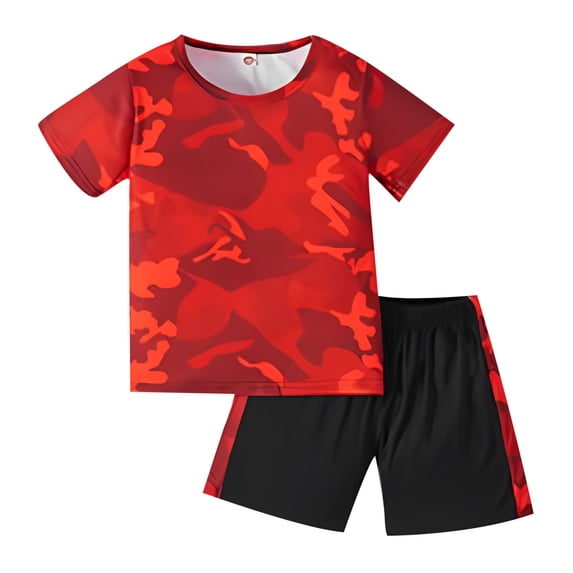 Bysome Outfits Set For Girls Kids Toddler Baby Unisex Spring Summer Print Cotton Ribbed Short Sleeve Tshirt Tops Short Outfits Clothes
