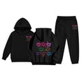 thumbnail image 1 of Outfits Sets for Little Girls Casual Print Hoodie And Pants Outfit Fashion Two Piece Toddler Loungewear Soft Playwear Comfy Kids Casual Clothes Set 2-3 Years, 1 of 7