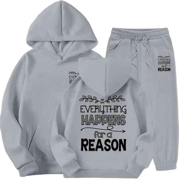 Outfits Sets for Little Girls Winter Fleece Tracksuit With Print Hoodie And Joggers Warm Kids Casual Sweatsuits Sets 6-7 Years