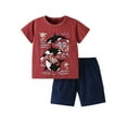 thumbnail image 1 of Outfits for Boys Cute Top And Shorts Kids Name Teen Two Piece Boys' Clothing Sets, 1 of 6
