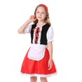 thumbnail image 1 of Outfits for Girls Size 2-3 Kids European Beer Festival Stage Play Rural Farm Dress Girls Clothing Set Red, 1 of 6