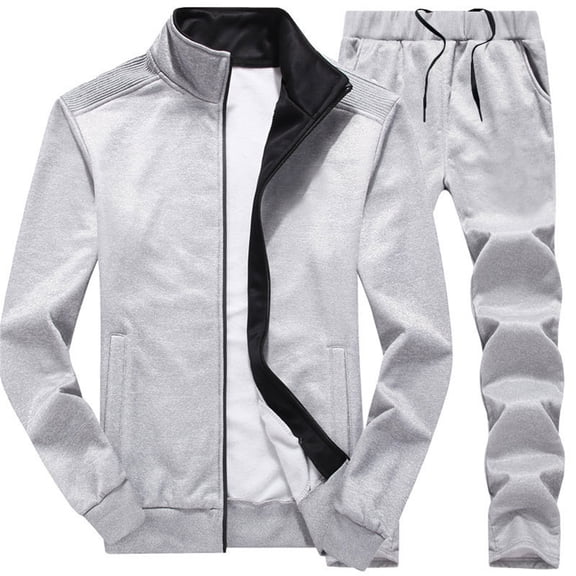 Outfits for Men Casual Track Full Zip Running Jogging Sports Jacket and Pants Suits