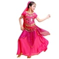 thumbnail image 1 of Outfits for Toddler Girls Belly Dance Sequin Dance Wear Carnival Clothes Set, 1 of 4