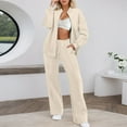 thumbnail image 1 of Outfits for Women 2 Piece Sets - Long Sleeve Sweatshirt With Jogger Pants Set Matching Sets Women Clothing Fall Athletic Sets for Women, 1 of 3