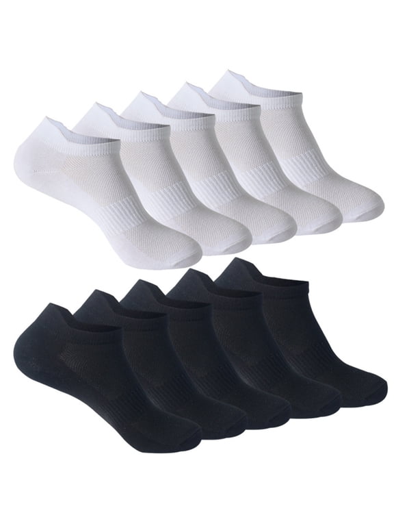 Ankle Socks,Socks for Women Compression Socks 10 Pair Sports Breathable Sweat Absorbing Thin Socks 笔记 No Show Socks Womens Toe Socks Silver S