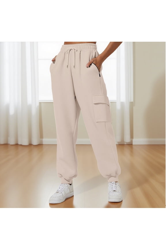 Baggy Pants Women Tall Womens Pants Womens Loose Pants Womens Pants Baggy Jeans Work Pants Cropped Pants for Women Beige L